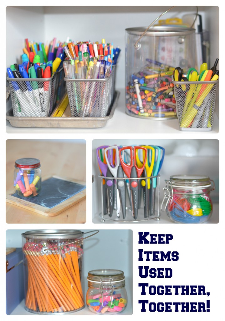 The Organized Homeschool Challenge: Art and Craft Supplies – Only