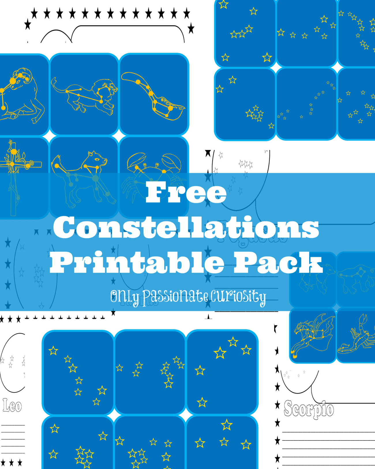 Constellations Printable Pack Only Passionate Curiosity Constellations Printable Pack Only Passionate Curiosity