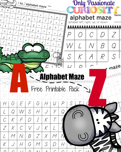 Alphabet Maze Pack