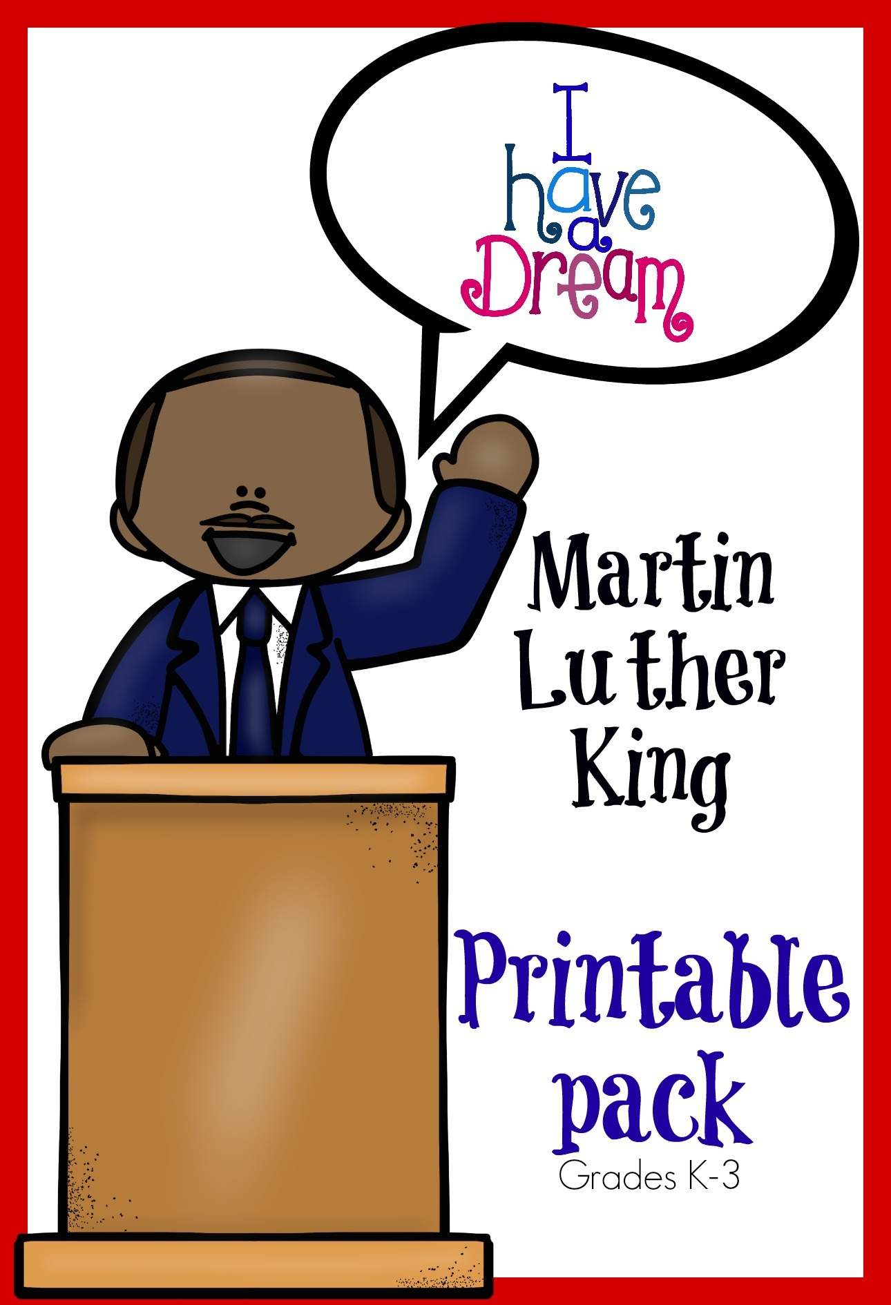 Martin Luther King Printables - Only Passionate Curiosity